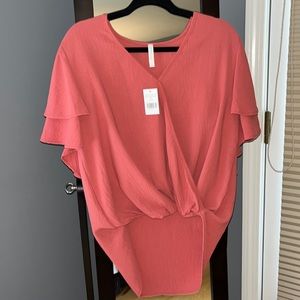 NWT mia & tess mauve colored blouse size medium